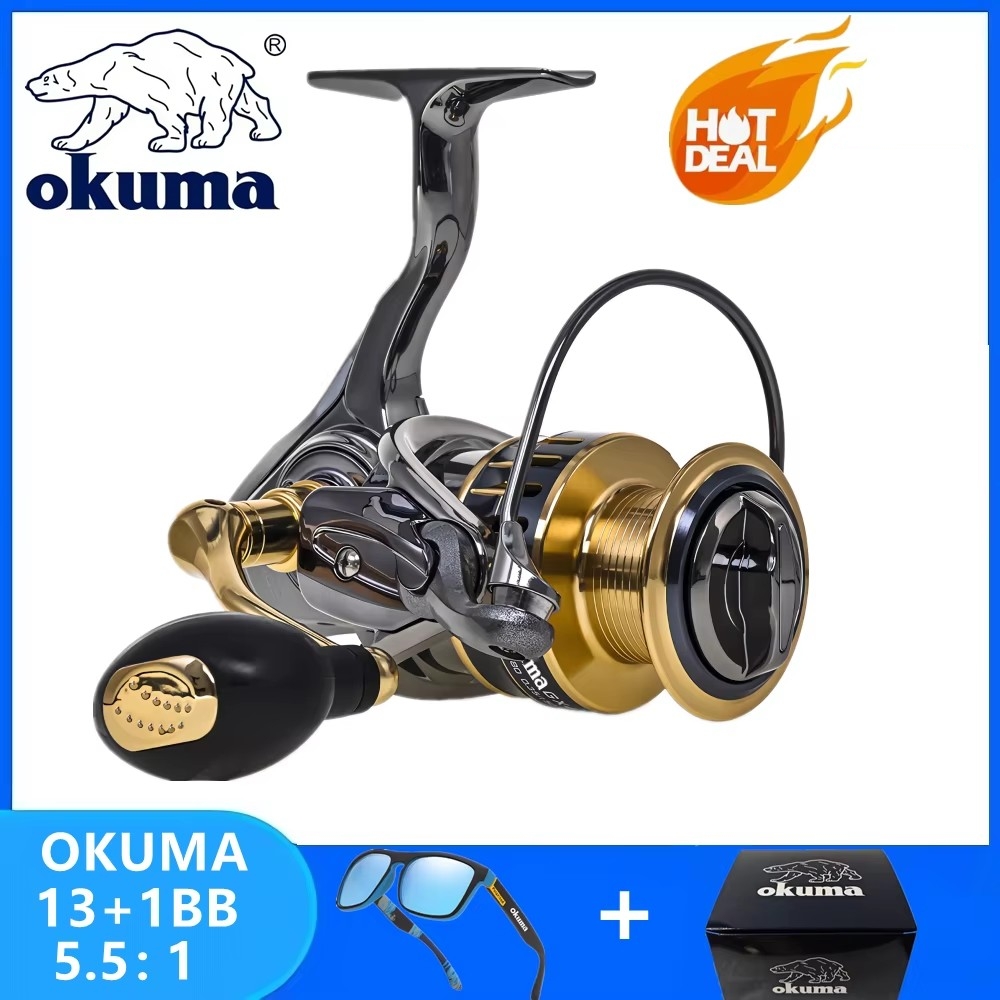 Fishing Boat Steering Wheel - Carrete de pesca Okuma Original totalmente