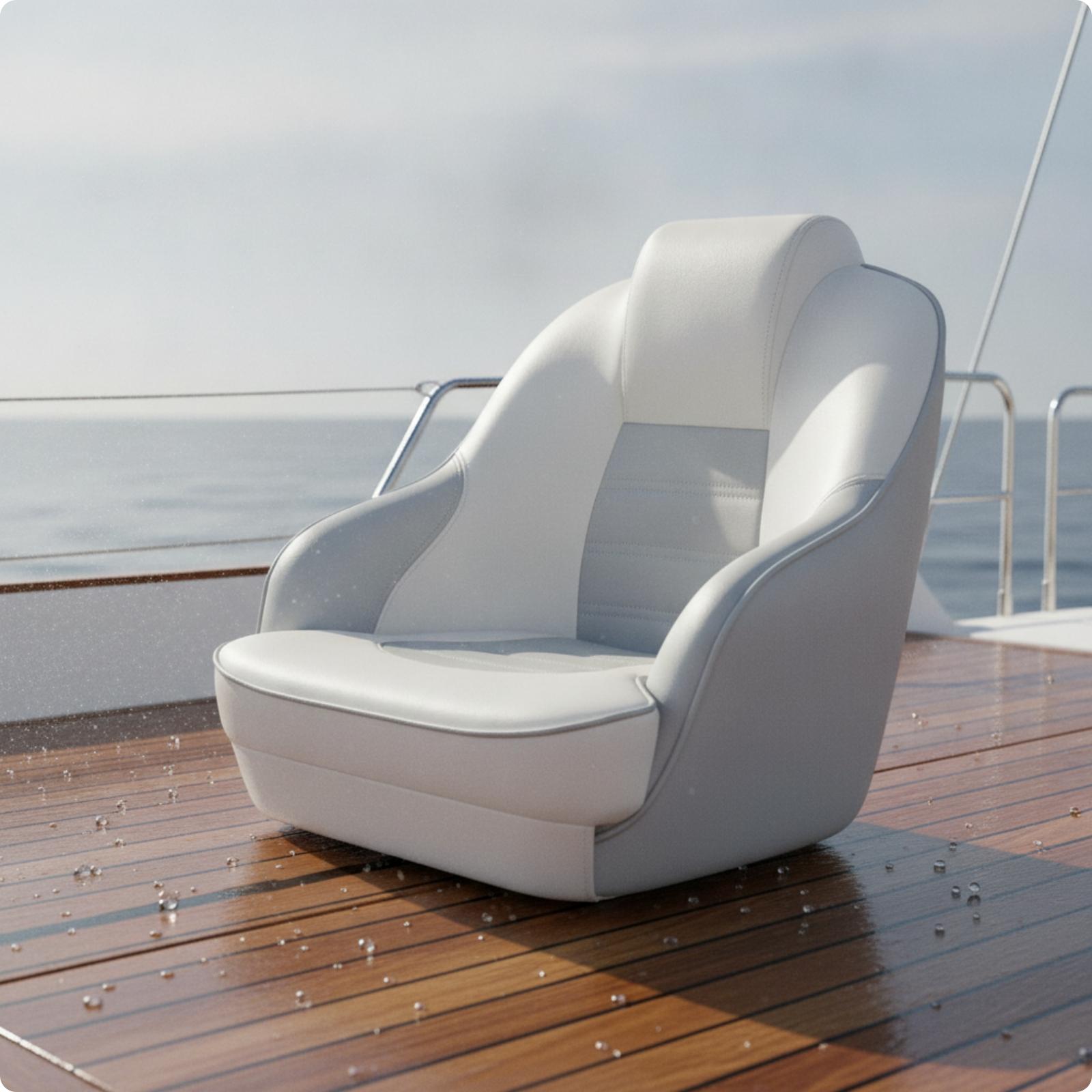 Fishing Boat Seat - Asiento de Capitán Marino de Respaldo