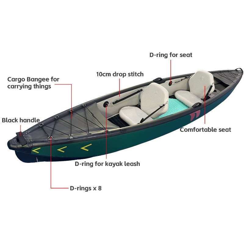 Nuevo Diseño de Kayak Inflable - Fishing Boat Inflatable reseña y precio